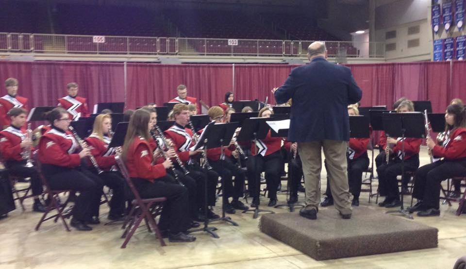 Herman Byrd conducting the West Plains Zizzer Pride Band