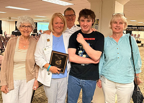 Ann Goodwin Clark, 2026 Hall of Fame Inductee with Family